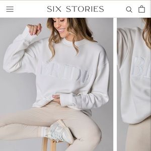 NWT Six Stories Bride Sweatshirt Size L